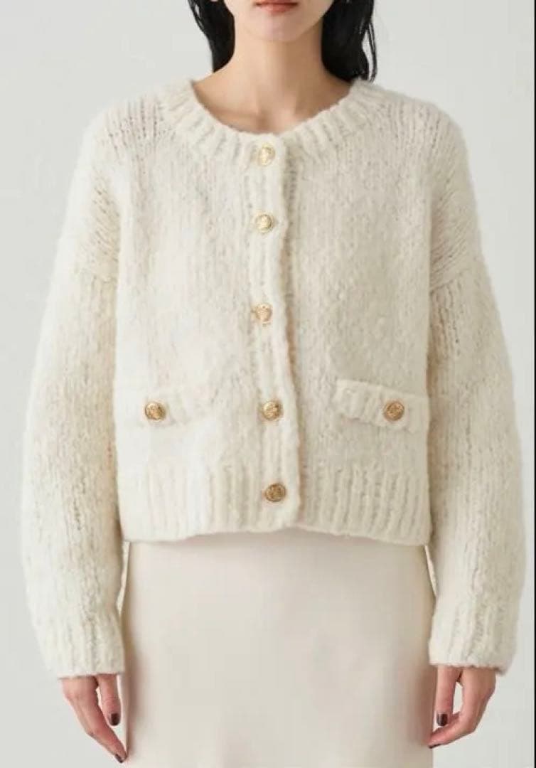 LOUNGEDRESS【20周年限定】イタリアヤーン手編みニットカーデ