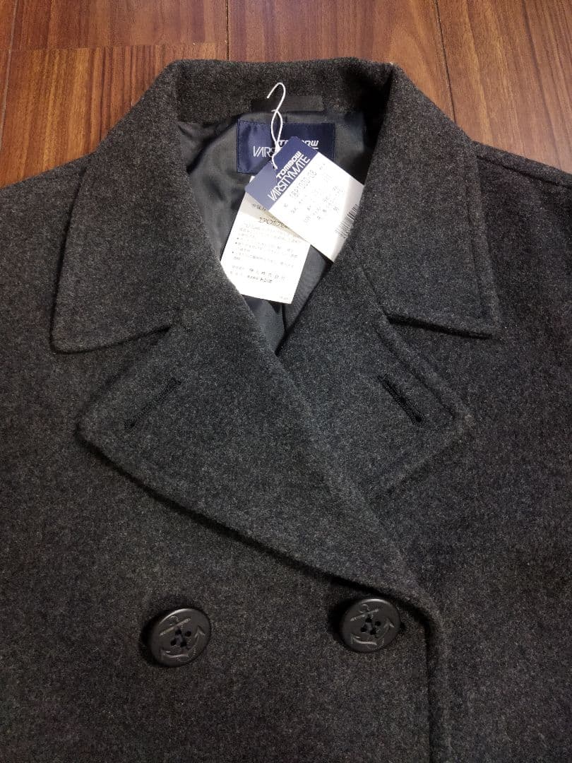 新品タグ付♪トンボ スクール ピーコート グレー M 今季購入