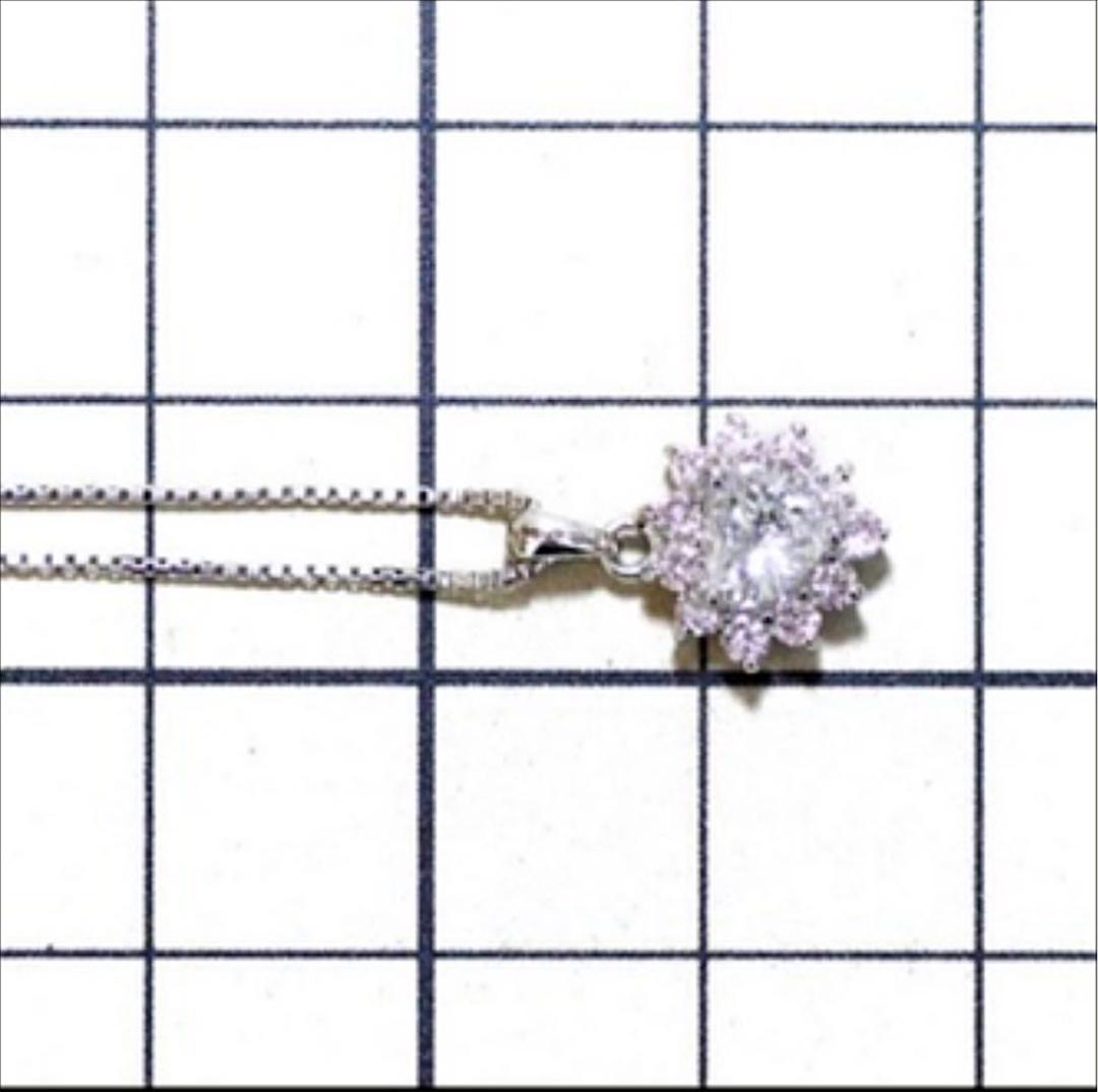 pt0.37ctハートシェイプ うち0.25ctピンクダイヤネックレス