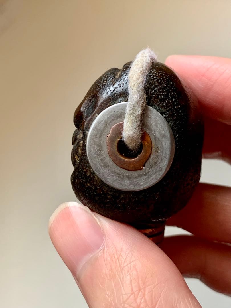 呪物　カパラ　チベット　カパーラ　頭蓋骨　クマントーン　プラクルアン　根付　密教