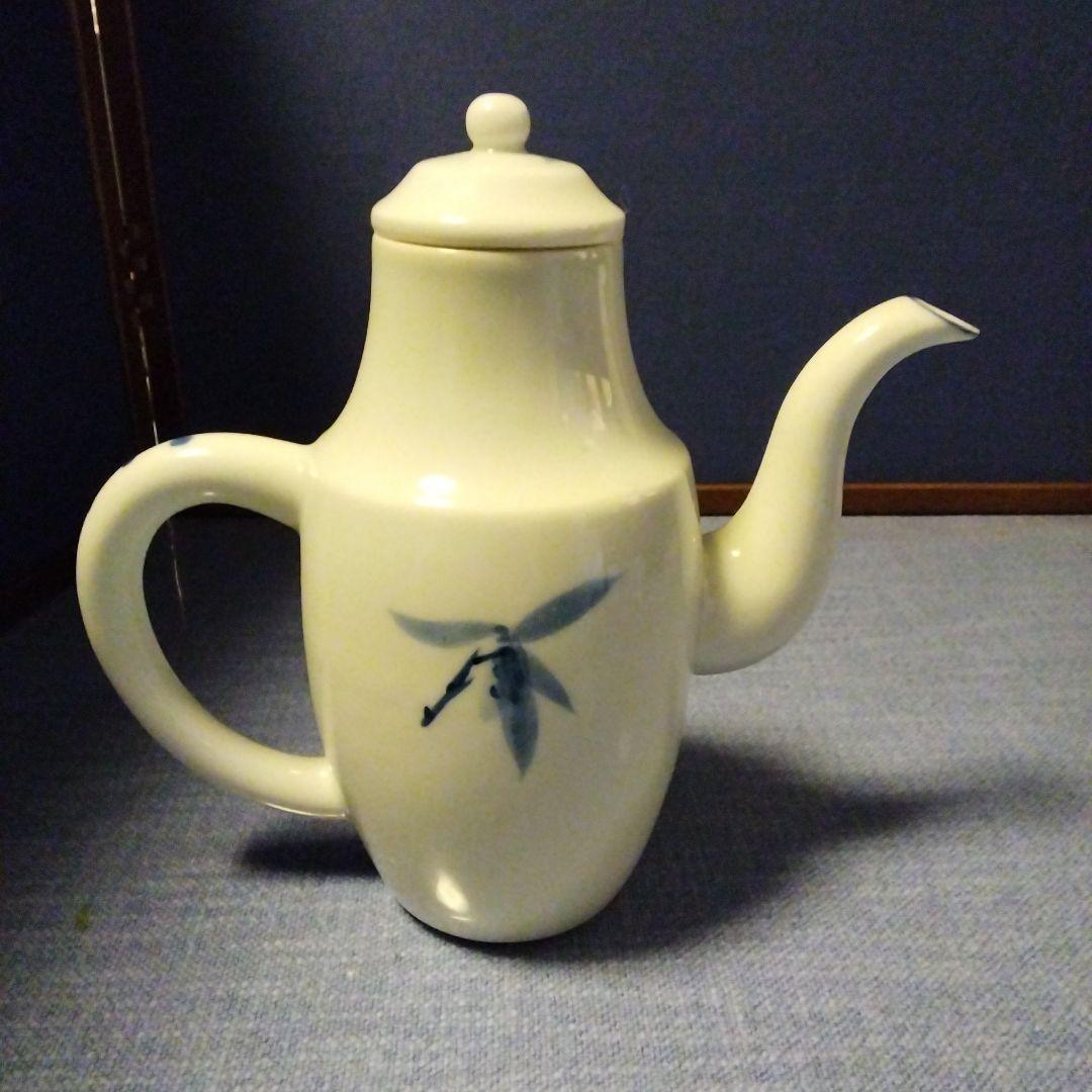 煎茶道具　染め付け水注