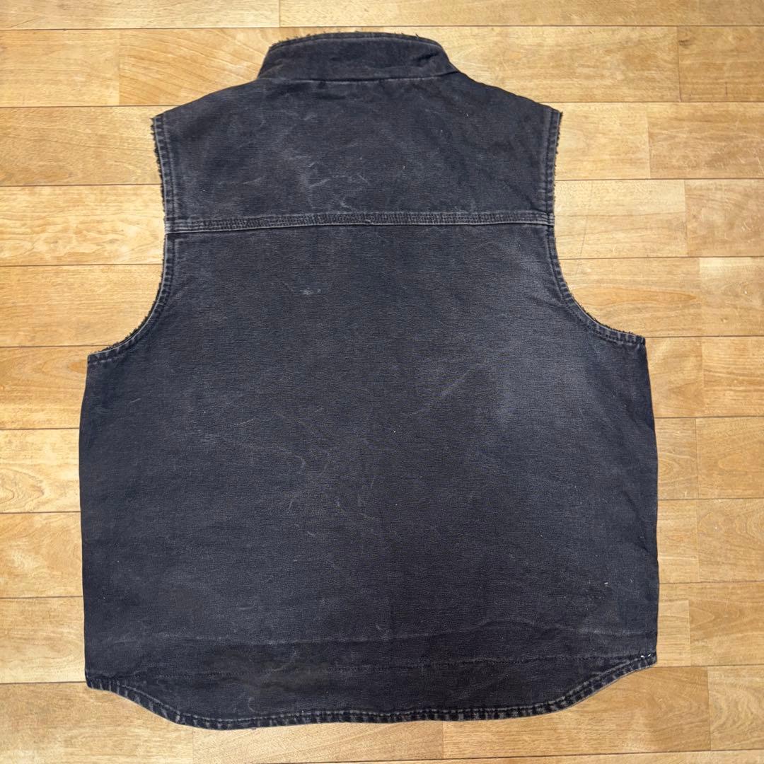 Carhartt ダックベスト　L 90s ブラック モックネック　V33