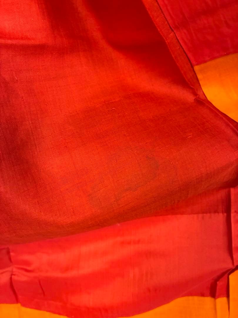 アンティーク　銘仙　着物　ザクロ　植物模様　レトロ　リメイク