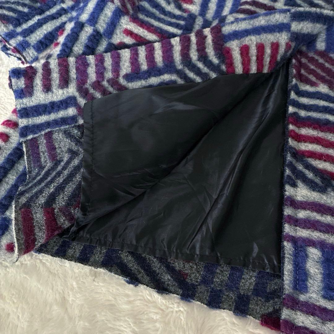 美品 近年✨イタリア製 コイビトミサキ 立体デザイン ウール ロング コート