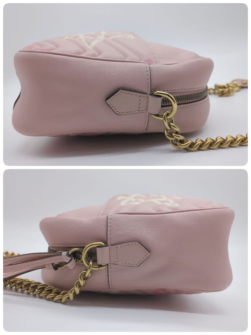 【入手困難・美品】グッチ☆チェーンショルダー ゴースト GGマーモント レザー