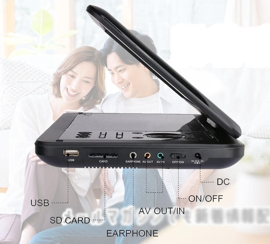 INTENAVI 12.6型 DVDポータブル CPRM対応 リージョンフリー