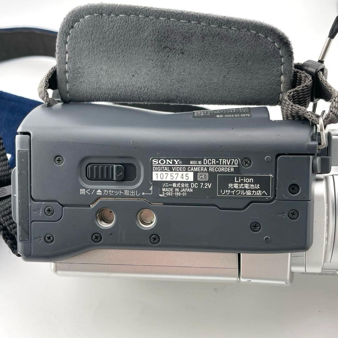 動作確認済】SONY ビデオカメラ MiniDVハンディカム DCR-TRV70