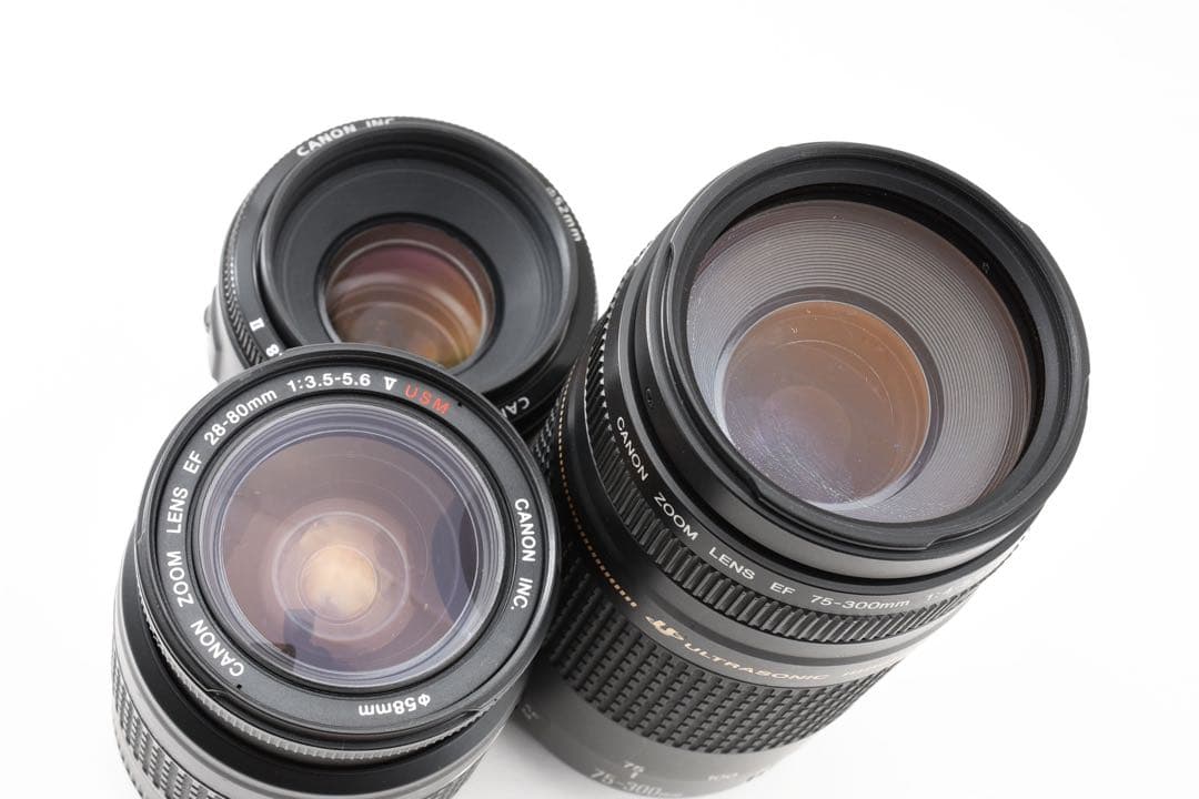 Wi-Fi/動画/保証/Canon EOS 9000D標準＆望遠＆単焦点セット