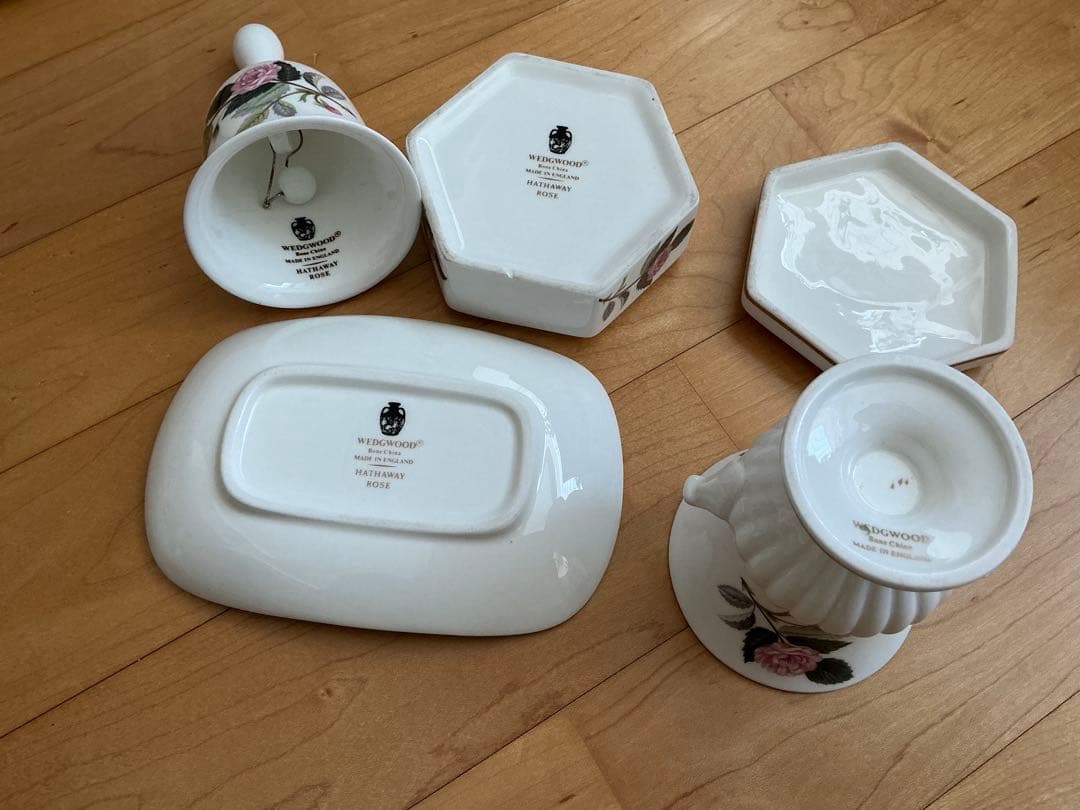 Used ウエッジウッドHATHAWAY ROSE ハザウェイローズ　4点