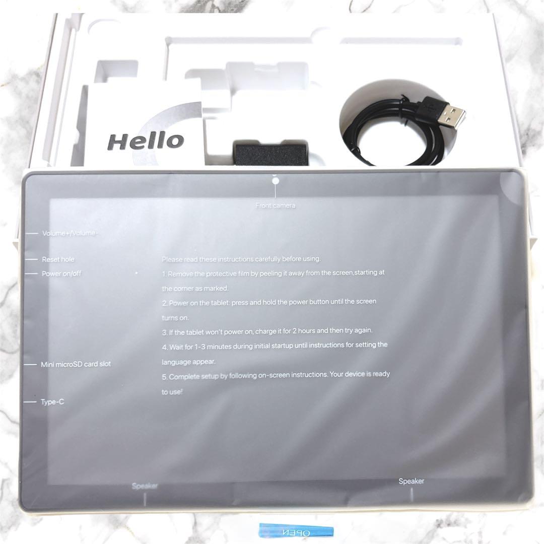 Android14 タブレット 10.1インチ 8GB RAM+32GB ROM