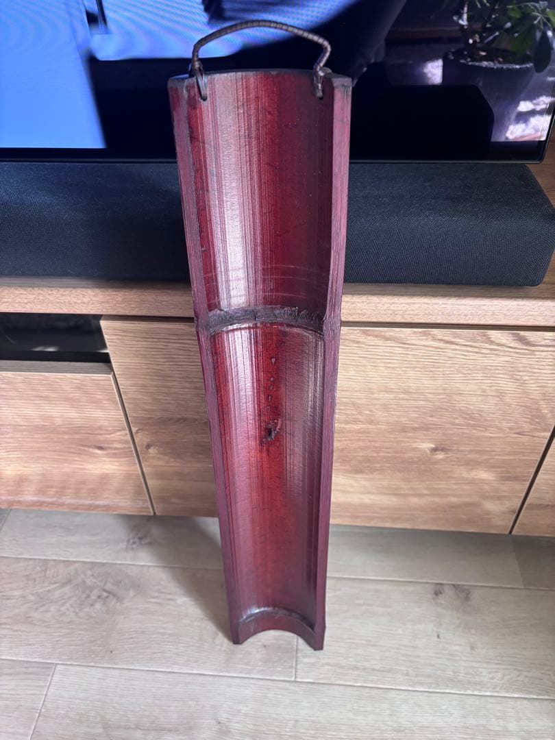 伊藤賢一郎作　花入　竹