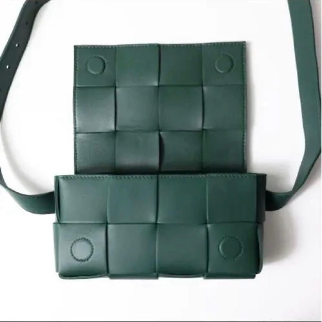 新品●BOTTEGA VENETA カセット ショルダーバッグ レザー ボッテガ