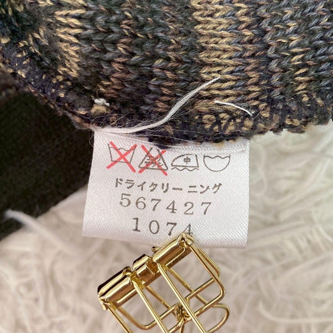 Paul Smith ニットベスト カーキ ブラウン L カジュアル 着回し