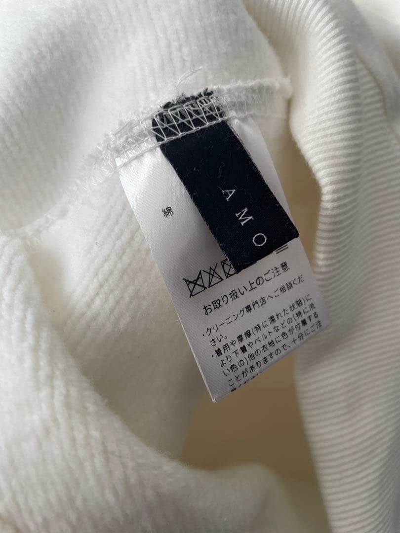 【未使用に近い】AMOMMA PUFF SLEEVE SWEAT裏起毛