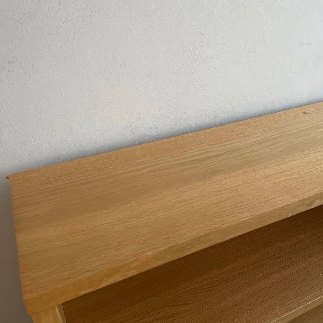 無印良品 MUJI オーク材 薄型ラック ワイド小 ＋追加セットワイド