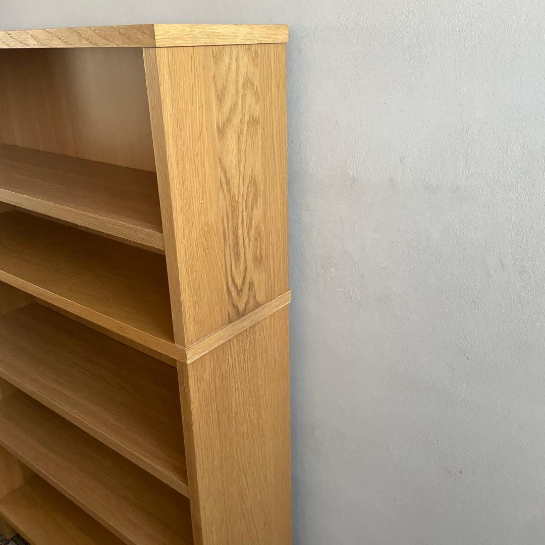 無印良品 MUJI オーク材 薄型ラック ワイド小 ＋追加セットワイド