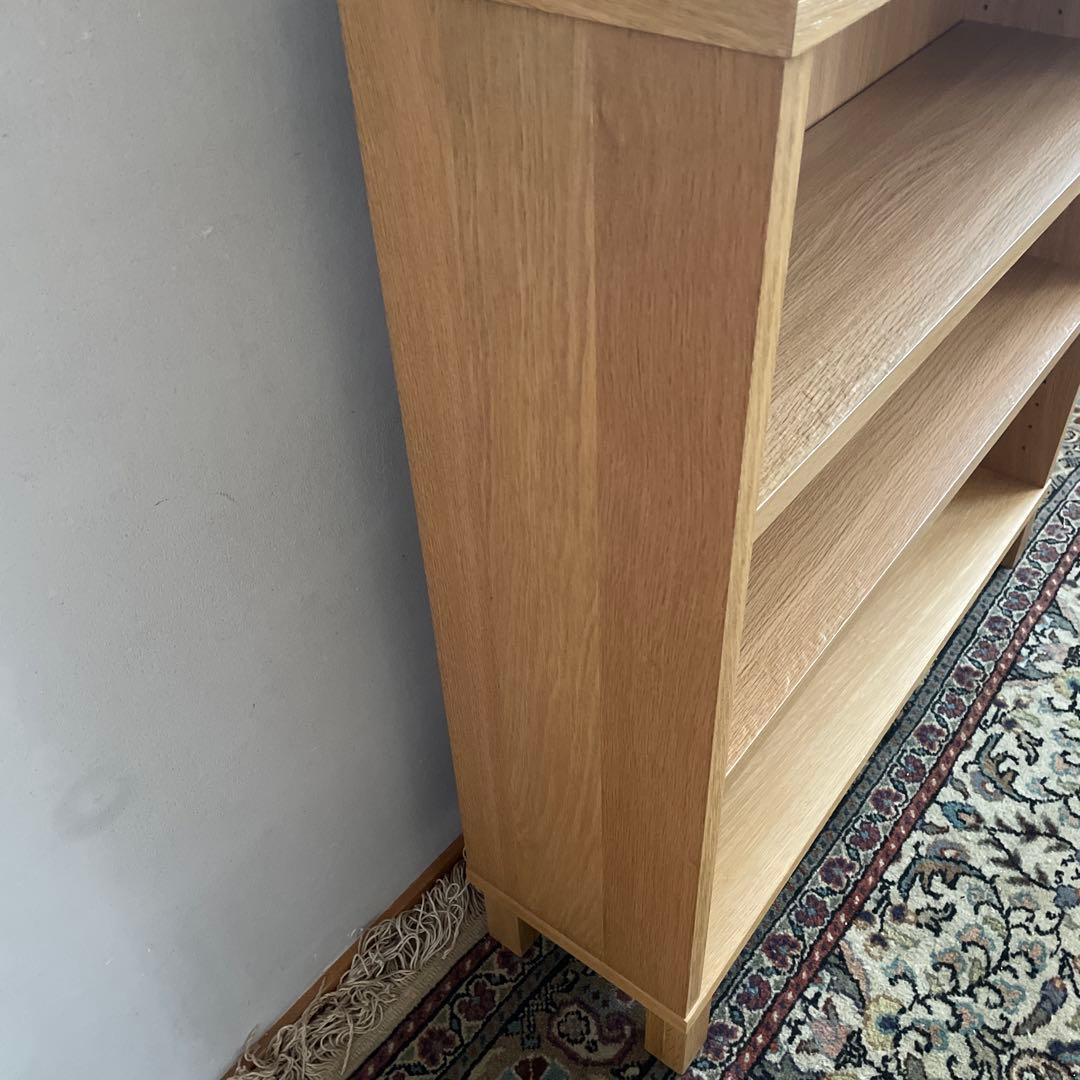 無印良品 MUJI オーク材 薄型ラック ワイド小 ＋追加セットワイド