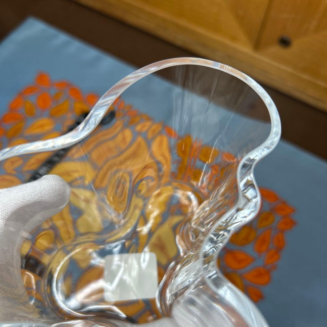 イッタラ　アルヴァ・アアルト　クリア　95ミリ フラワーベース　美品