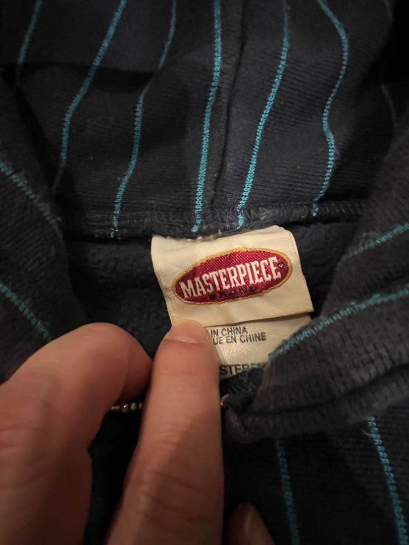 Masterpiece ストライプ セットアップ　パーカーL スウェットM