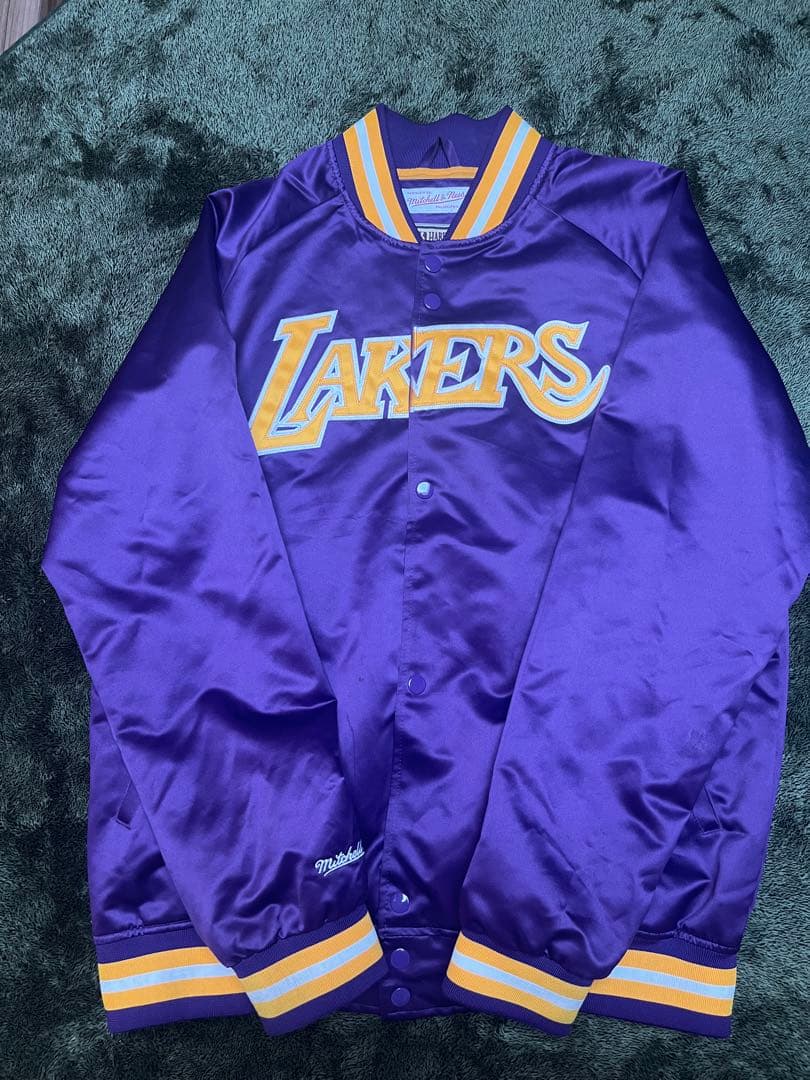 【正規品】Mitchell & Ness Lakers スタジャン NBA公式