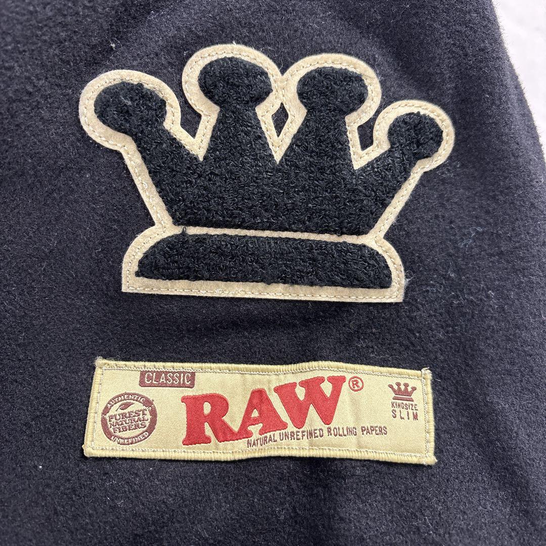 INTERBREED RAW Varsity スタジャン XL 刺繍 黒
