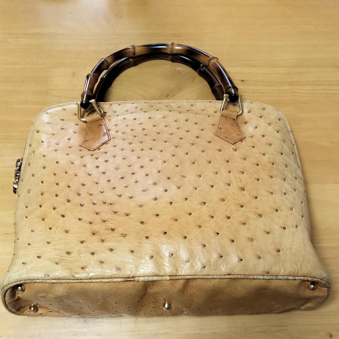 【美品】グッチ GUCCI バッグ（ストラップ＆鏡&鏡入れ付属） ベージュ