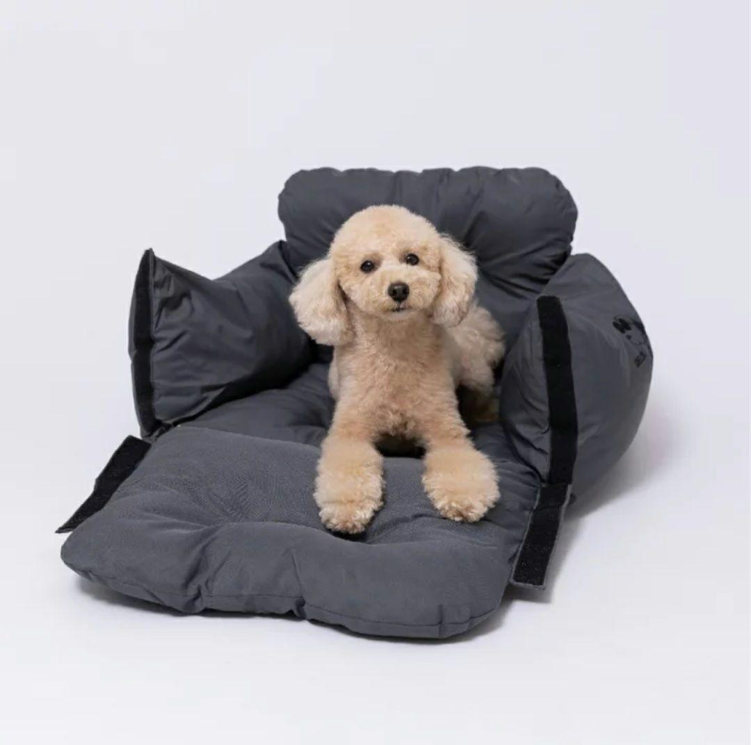 スヌーピー　ドライブキャリーベッド　犬用カーシート ペットベッド　キャメル