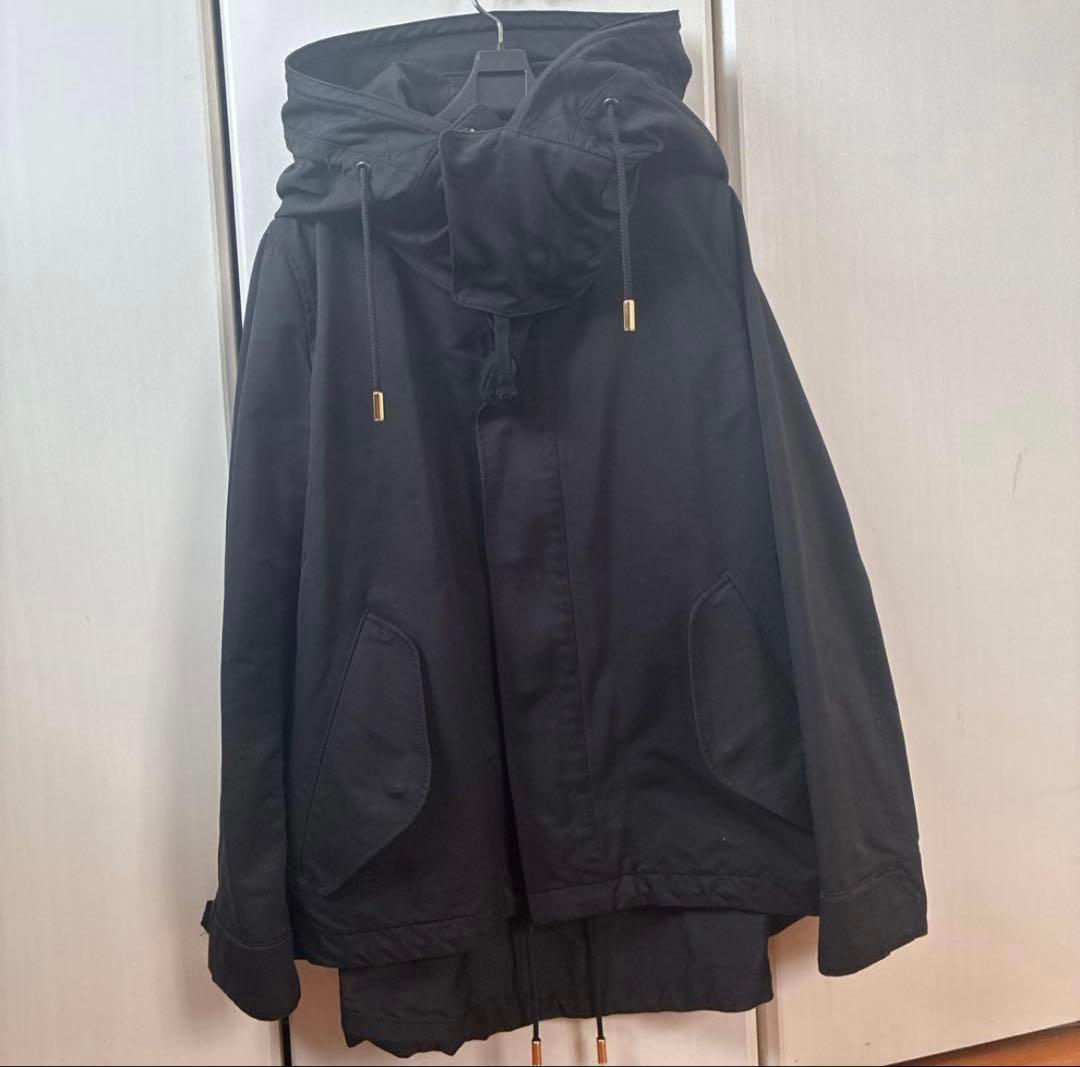 THE RERACS ライナー付きモッズコート ファーベスト ブラック 3WAY