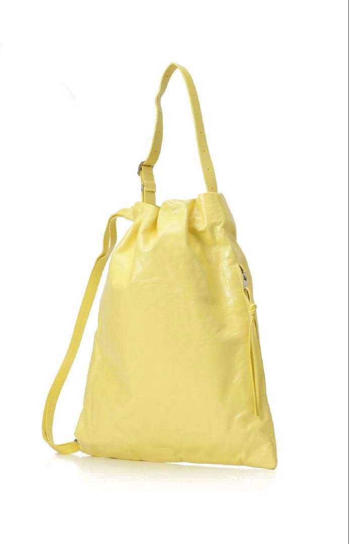 バッグ JIL SANDER Drawstring Bag pastel yellow