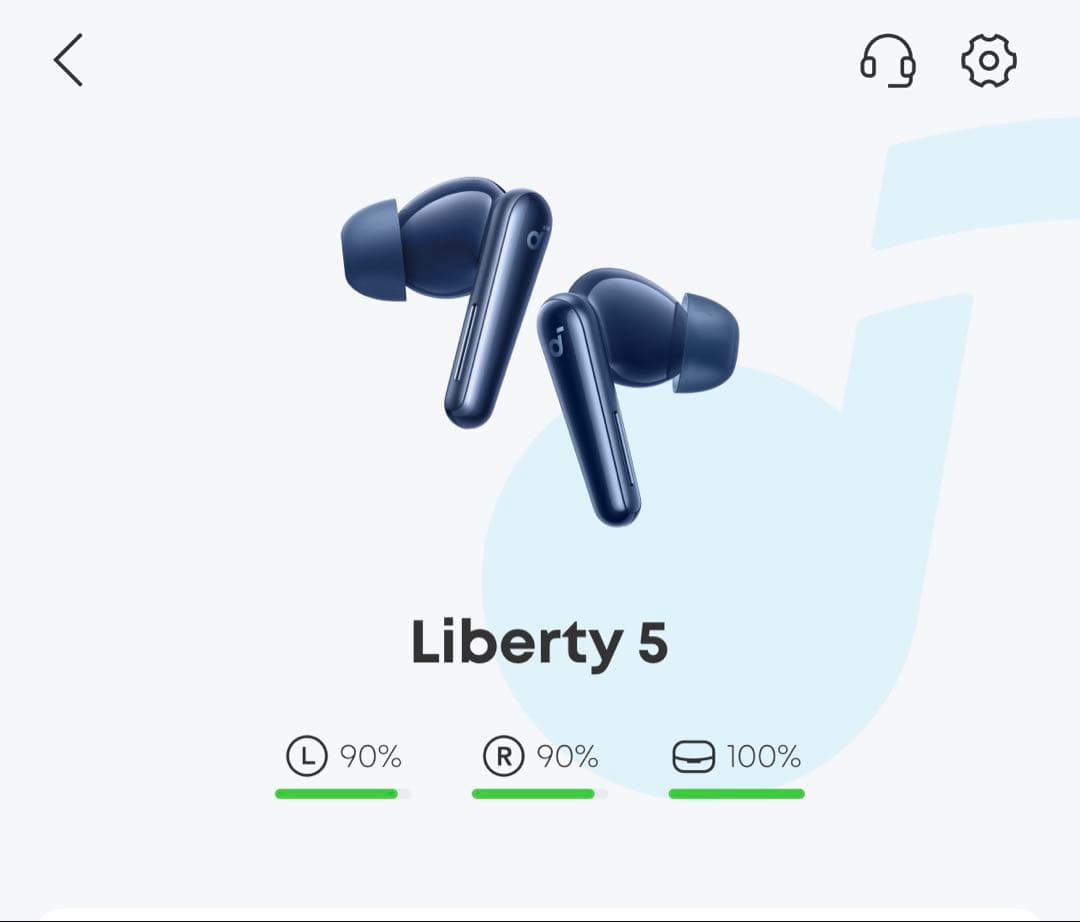 Liberty 5 ワイヤレスイヤホン ネイビー