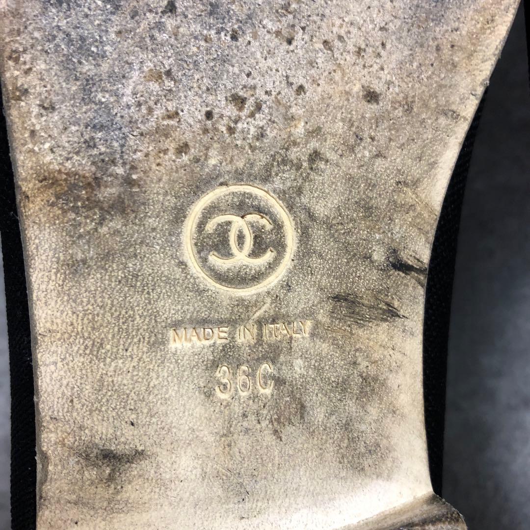 ■ CHANEL シャネル パンプス バレエシューズ G34350 ココマーク