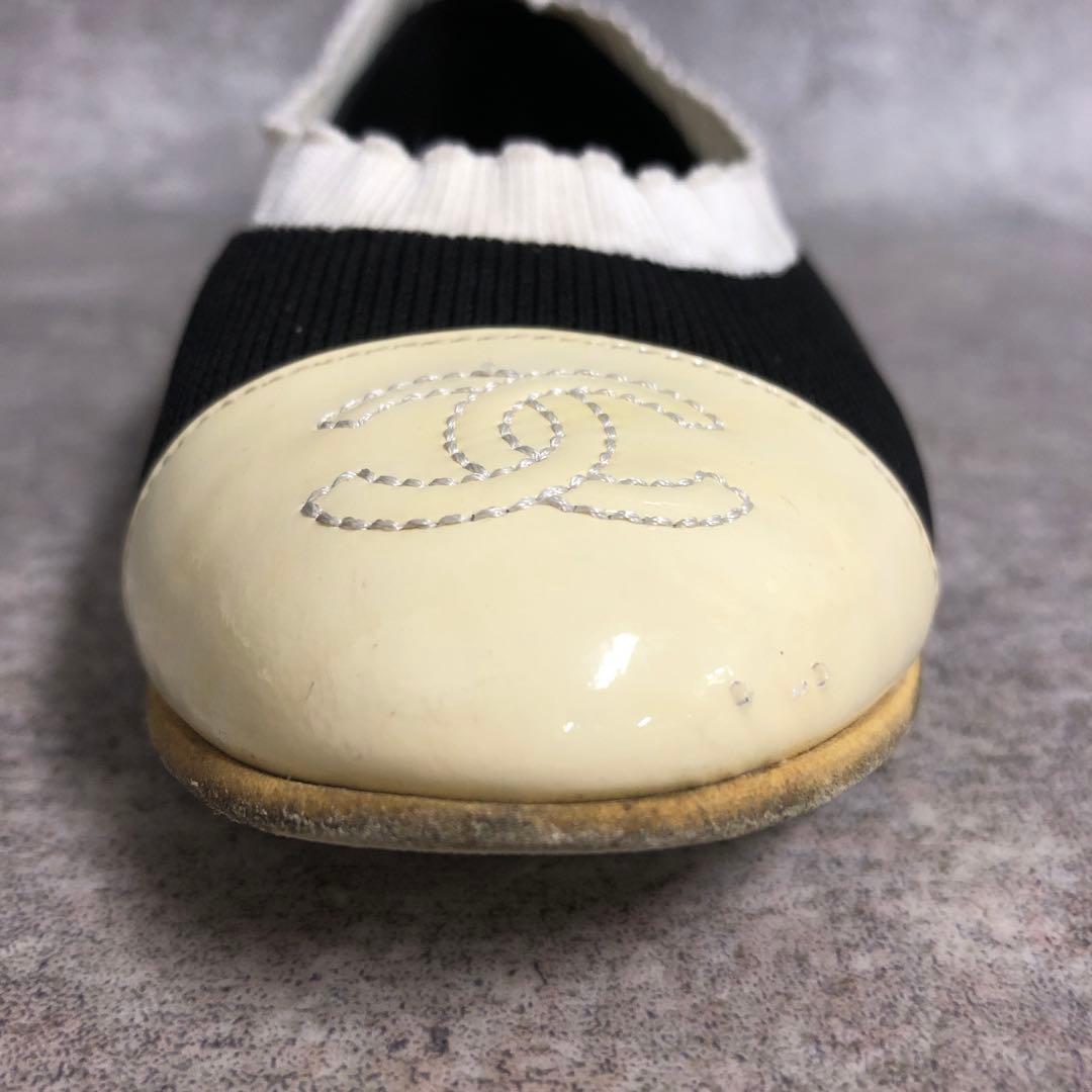 ■ CHANEL シャネル パンプス バレエシューズ G34350 ココマーク