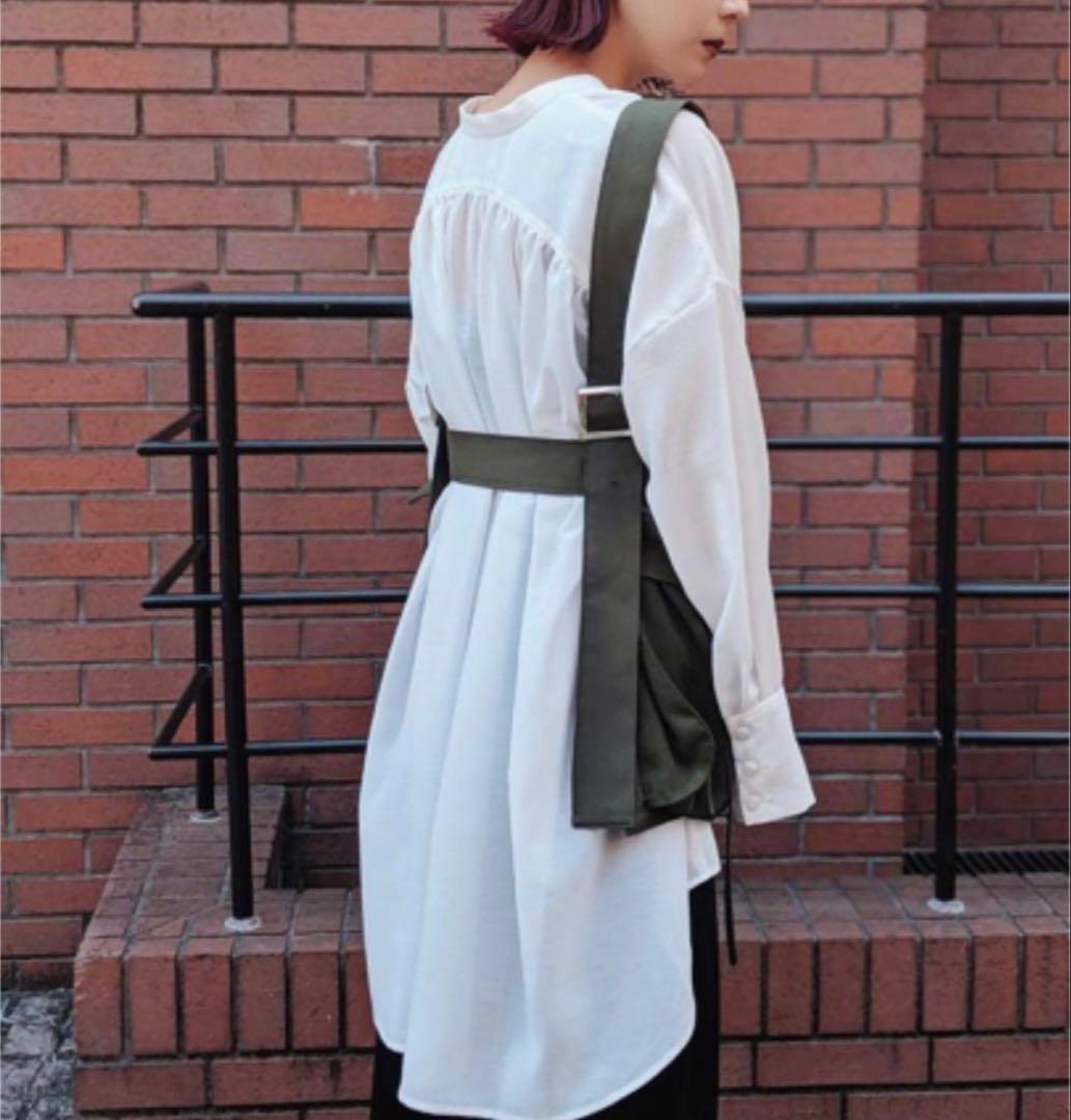 UN3D. サスペンダーボディバッグベルト カーキ