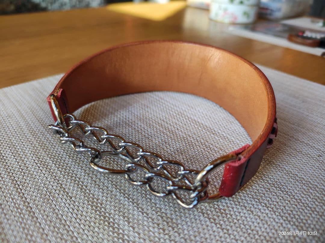 大型犬　ハンドメイド首輪　㊸