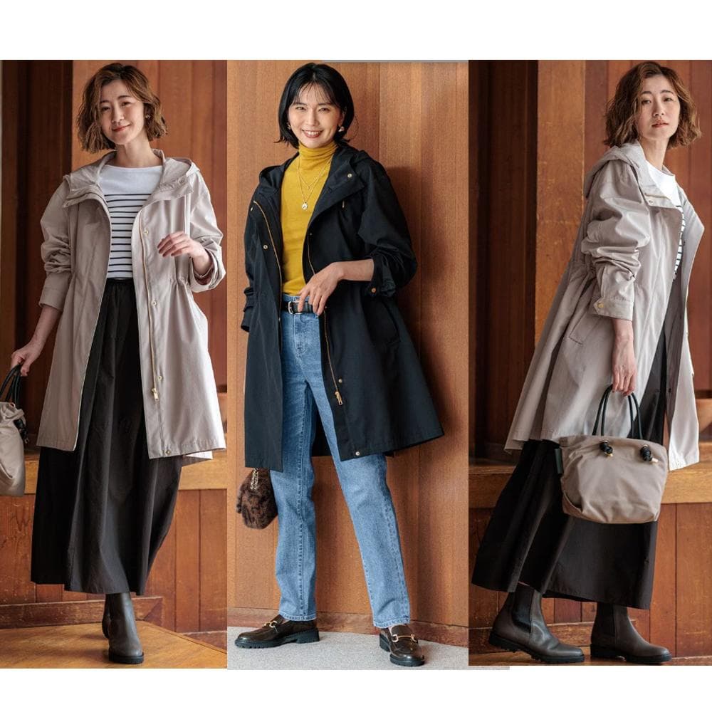 美品 23区 ライナー付き マルチウェイアウター 38 カーキ モッズコート