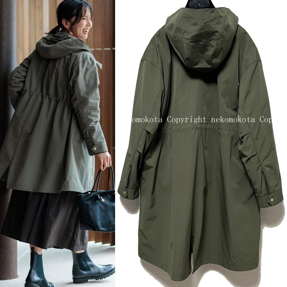 美品 23区 ライナー付き マルチウェイアウター 38 カーキ モッズコート