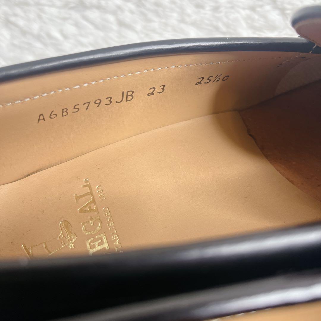 極美品 リーガル ローファー 革靴 本革 レザー ブラック REGAL 黒