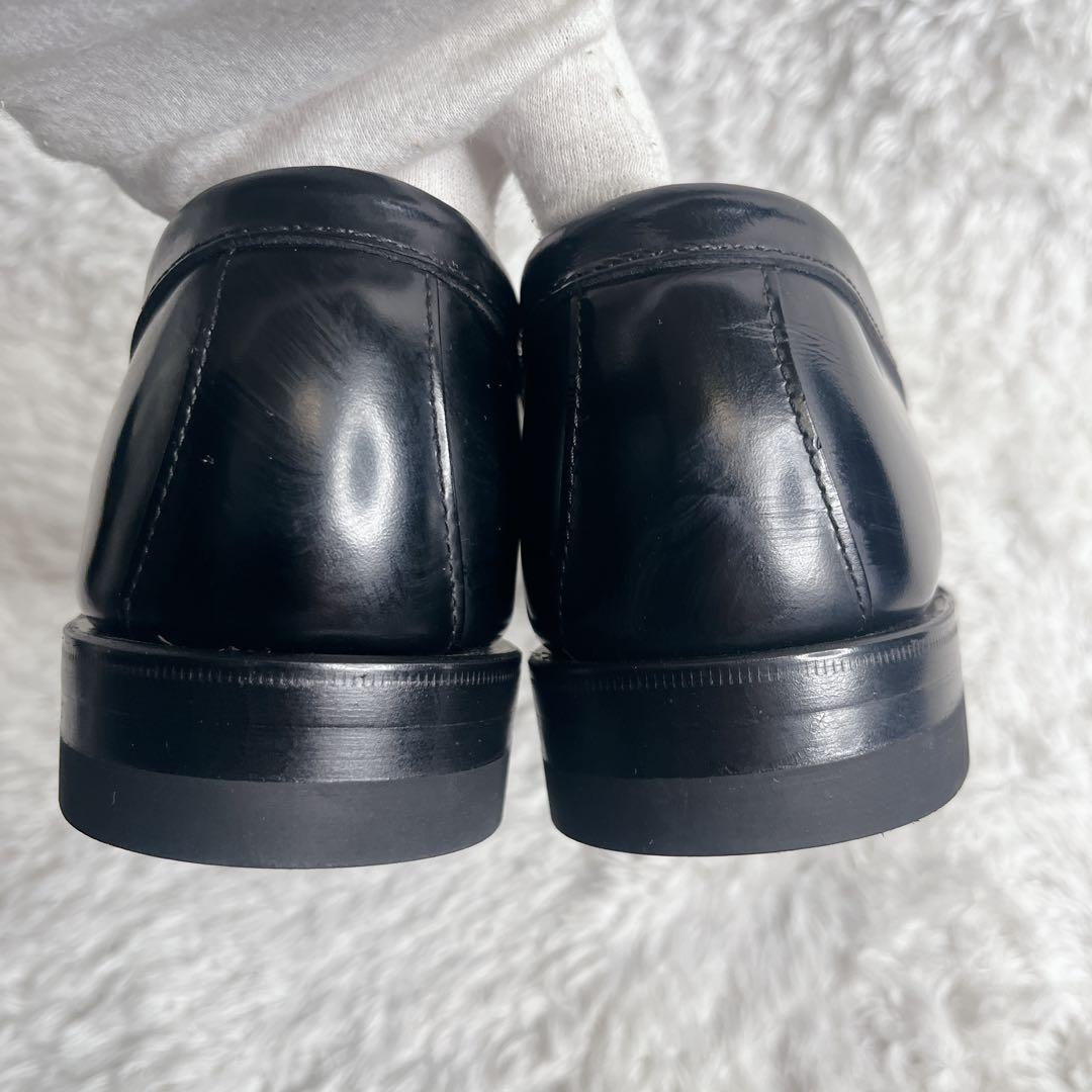 極美品 リーガル ローファー 革靴 本革 レザー ブラック REGAL 黒
