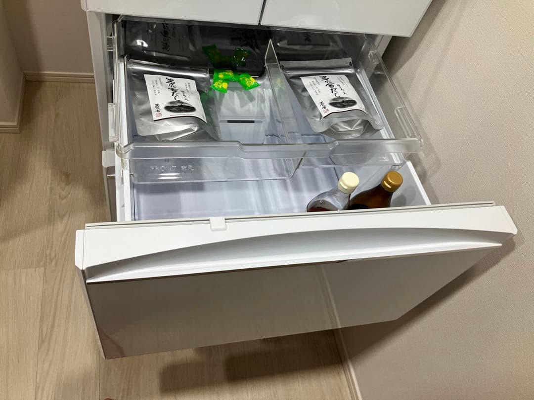 【美品】三菱電機 省エネ 4ドア冷蔵庫 ホワイト