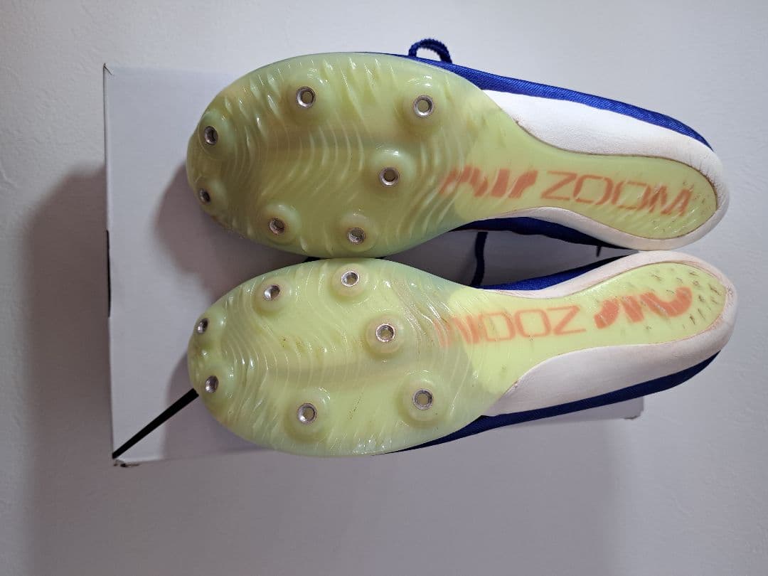 Nike Zoom マックスフライスパイクシューズ 青24.5cm