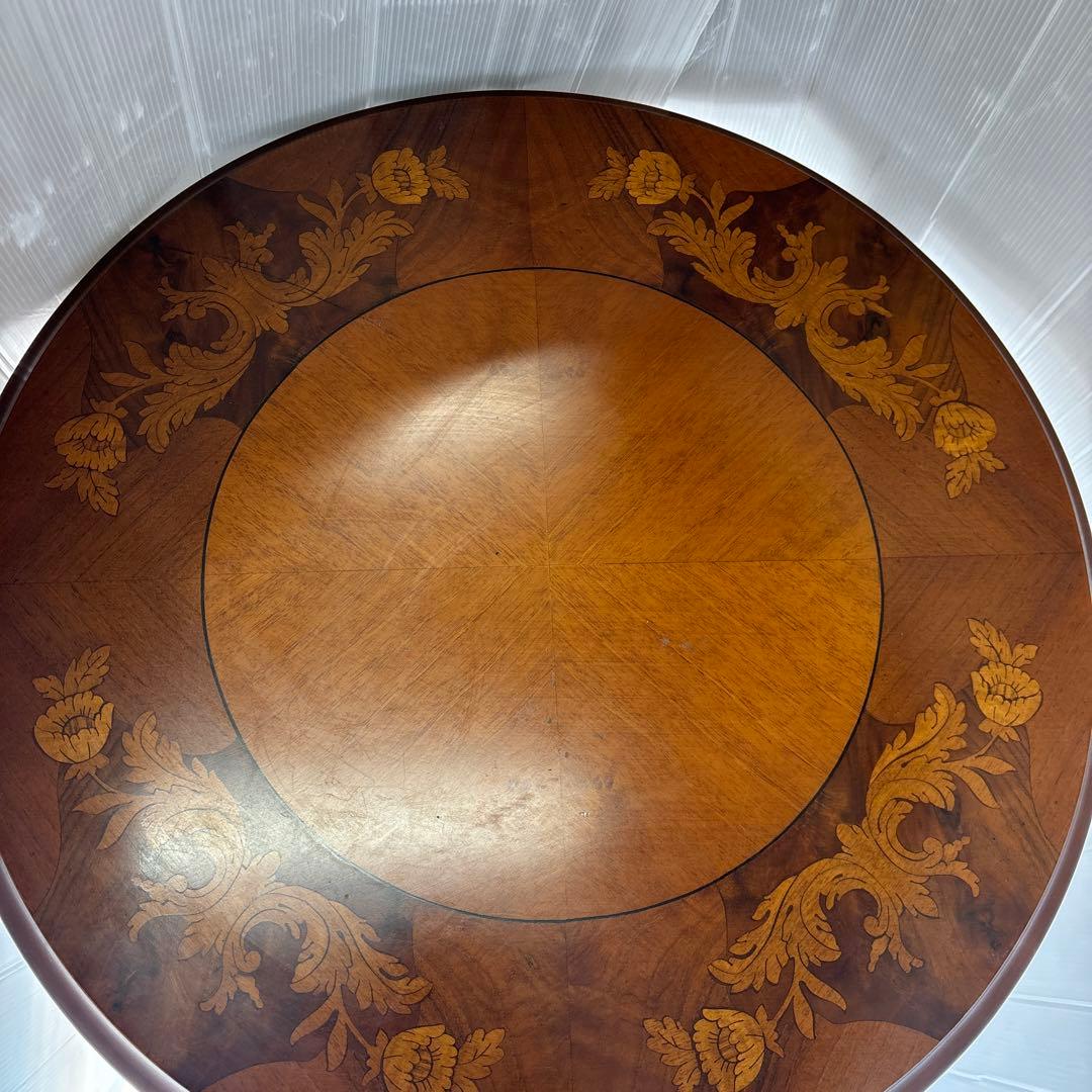 イタリア製象嵌？　サイドテーブル　花台