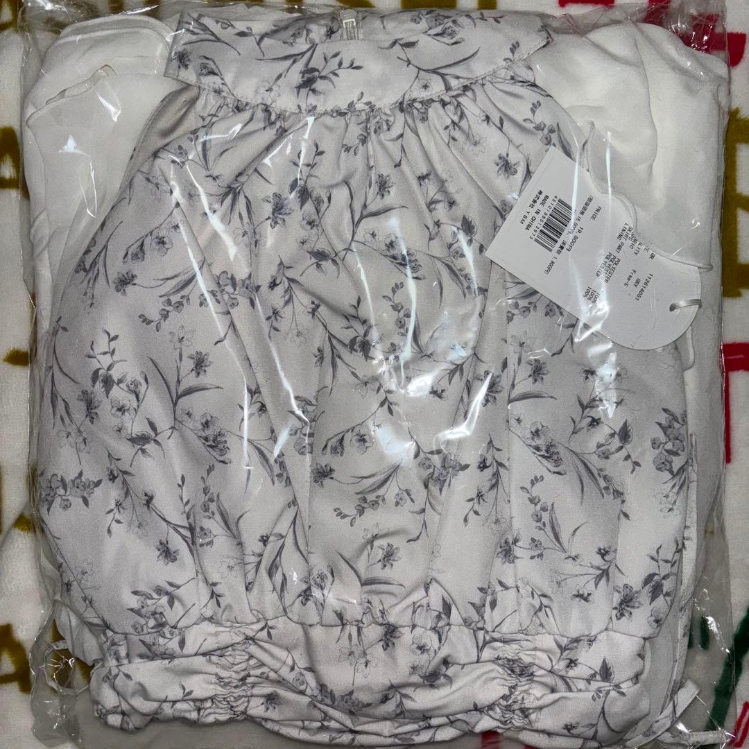 Darich アメスリギャザーシフォンロングワンピース GRY