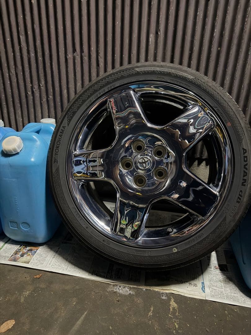 s*w様 30セルシオ 後期　純正オプション　メッキホイール