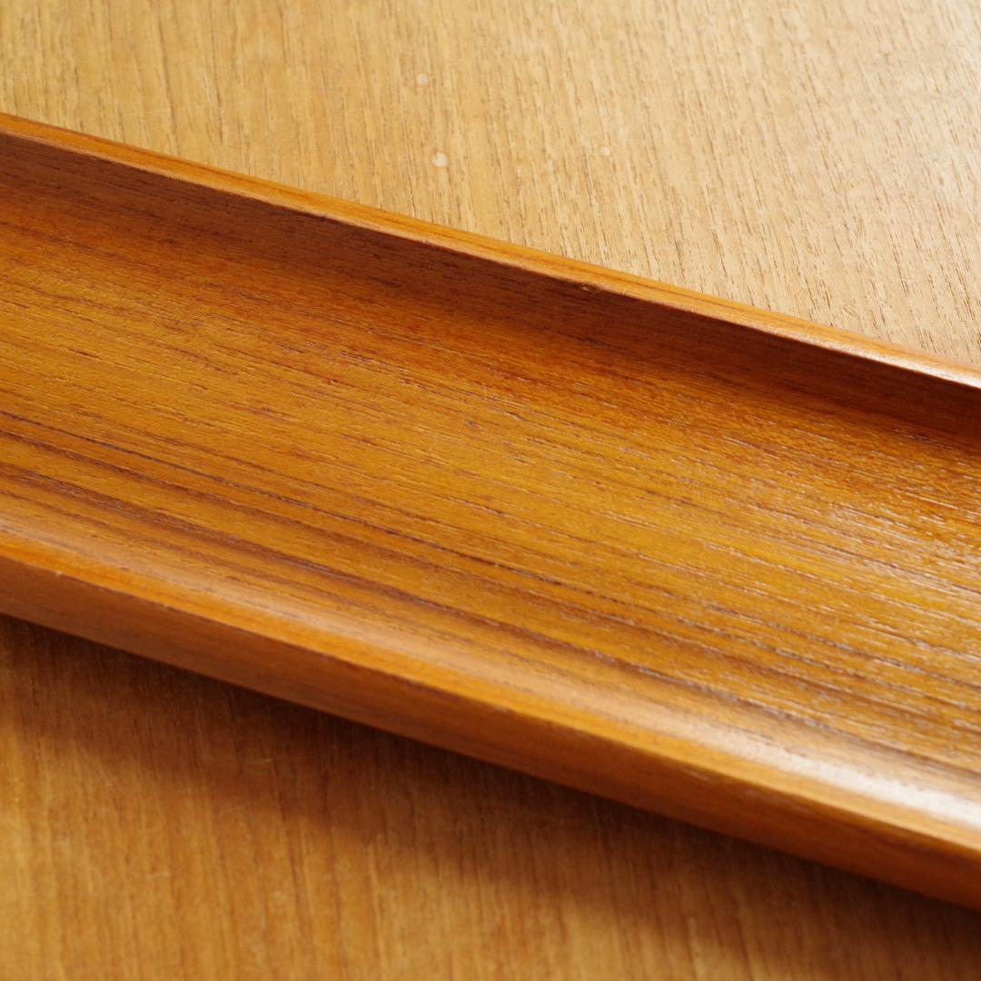 スウェーデン製 チーク 小物入れ 木製 トレイ プレート トレー お盆 北欧