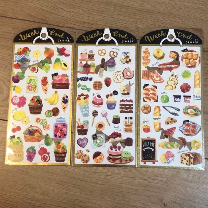 ★新品★ウィークエンドステッカー  ７種セット  フード