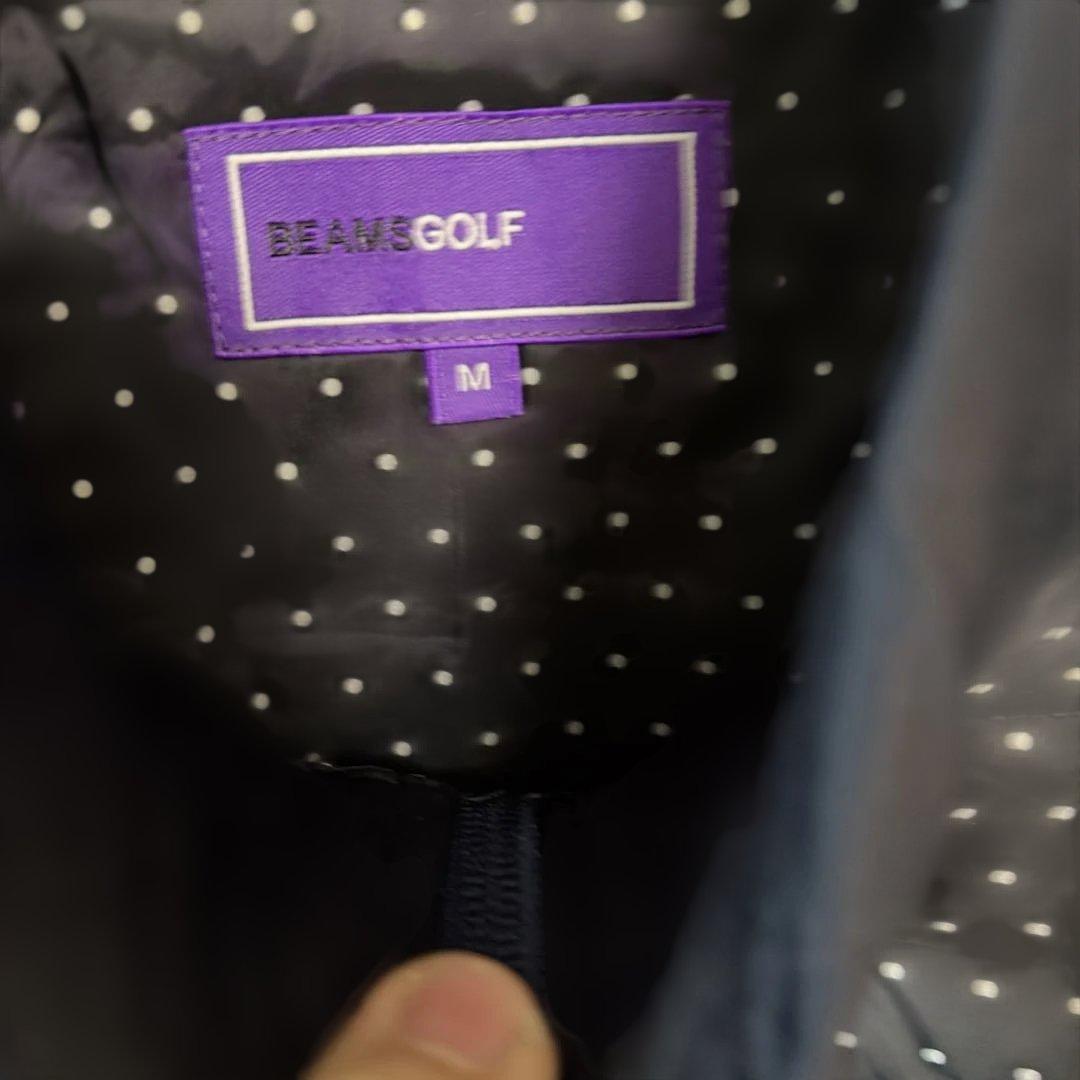 【未使用】BEAMS GOLF ドット柄ジャケット ニット　防寒　コーティング