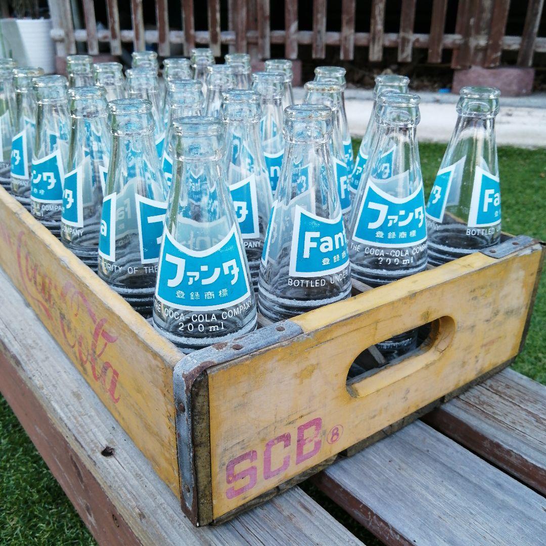 ✦1971年製　ファンタビン✦ビンテージ　コカコーラ　木箱《昭和レトロ感満載≫