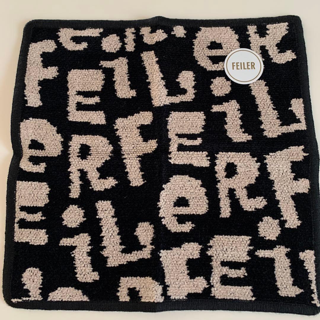 ★新品★フェイラー ギグル ハンカチ ベージュ＆ブラック2枚セット