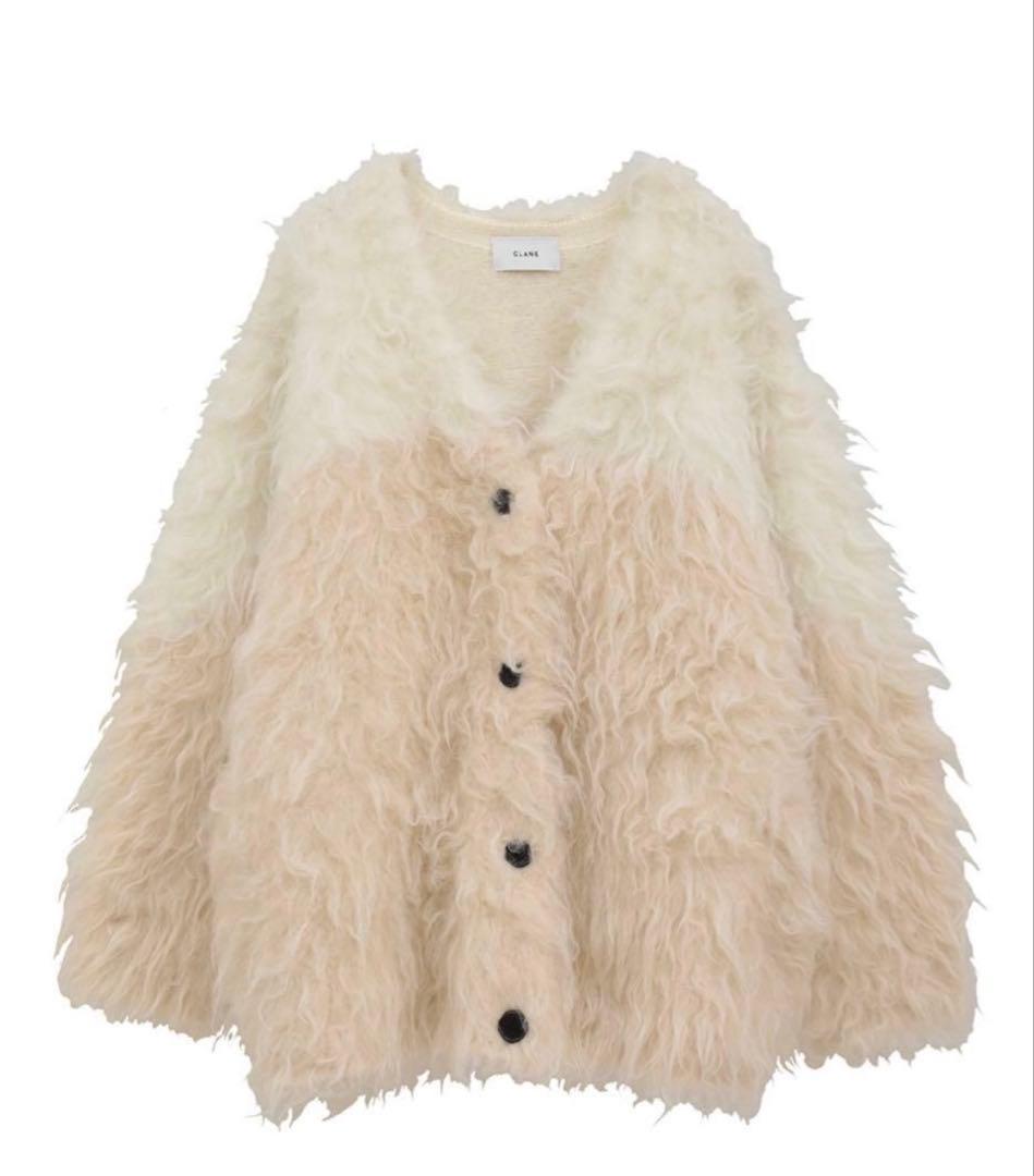 ちぇる)CLANE SHAGGY KNIT CARDIGAN