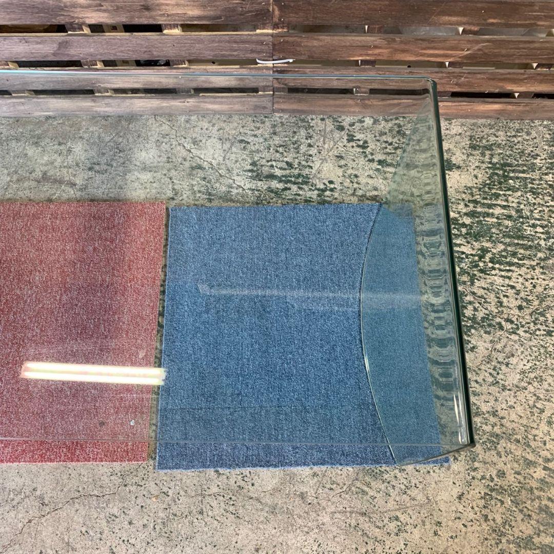 J171 直接引取限定 ガラス ローテーブル 座卓 厚み10mm 強化ガラス